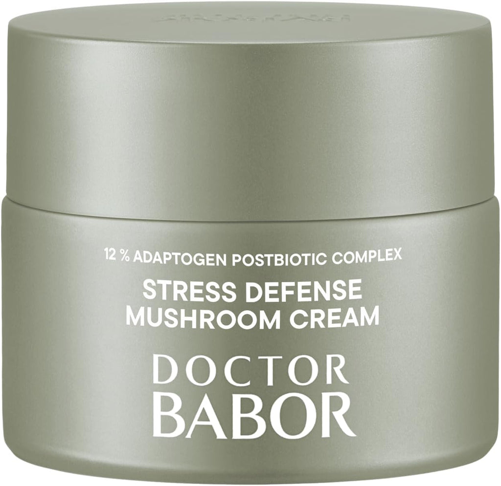 DOCTOR BABOR CLEANFORMANCE Stress Defense Mushroom Cream with Extracts of Reishi, Chaga, Shiitake Mushrooms & Ginseng Root | Face Cream | Moisturizing | for Face, Neck & Décolleté 50Ml