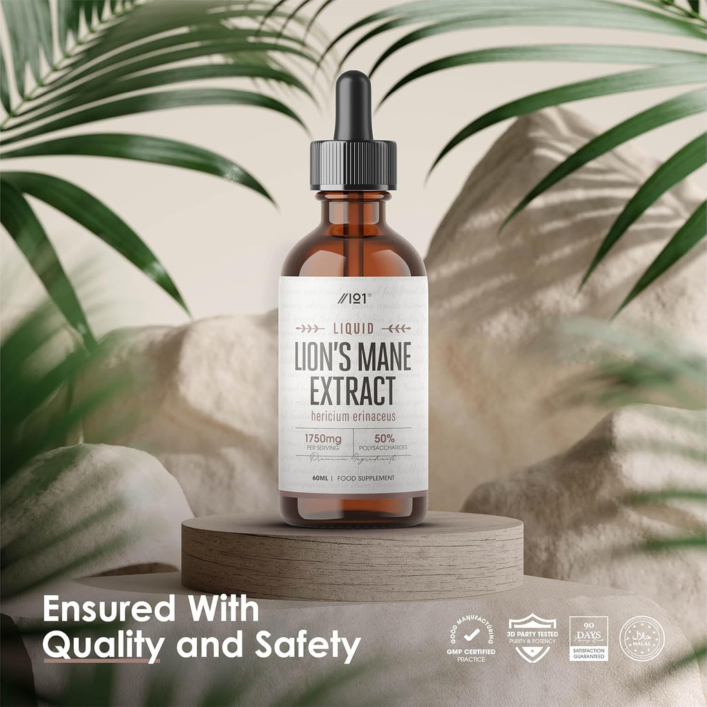 Lions Mane Drops - High Strength 50% Polysaccharide