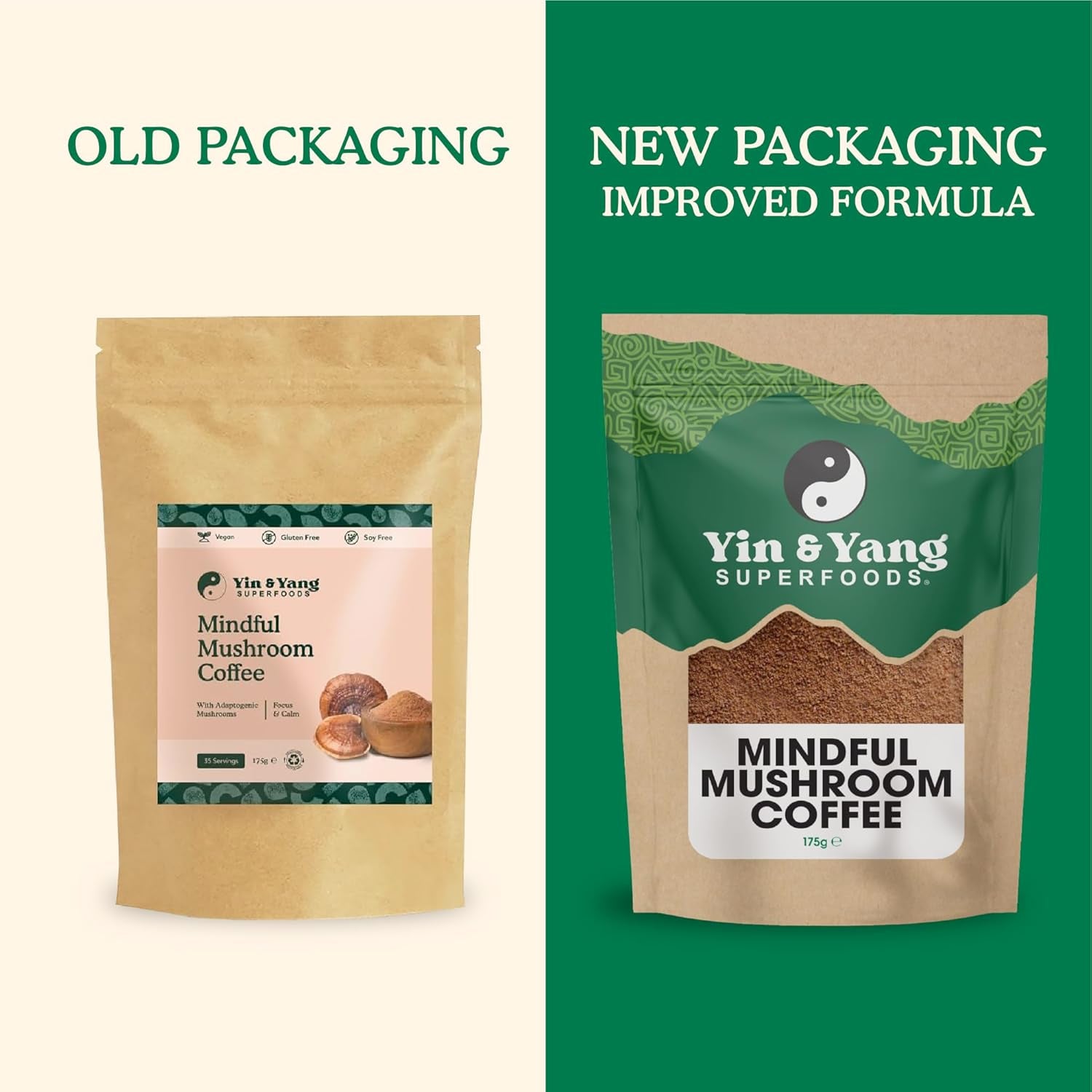 Mushroom Coffee 175G, by  (35 Servings), Boost Focus & Immunity | Reishi, Cordyceps, Lion'S Mane, Chaga, Brazilian Arabica Instant Coffee | Antioxidant Rich