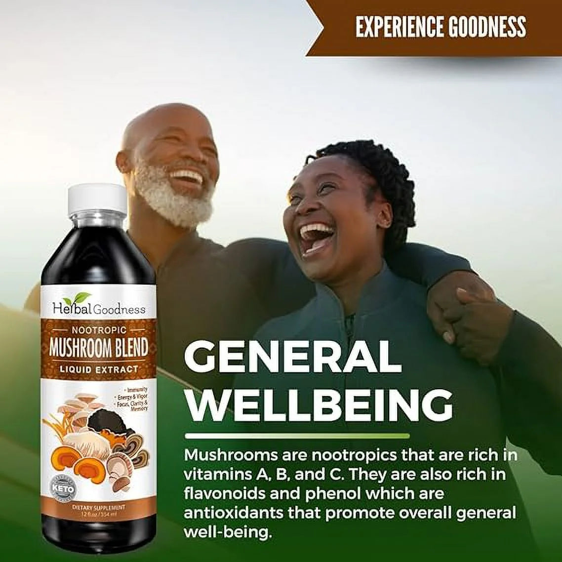Mushroom Supplements Blends Liquid Extract 12Fl.Oz, Reishi, Chaga, Turkey Tails, Organic Lion'S Mane, Nootropic Brain Supplements for Memory and Focus -