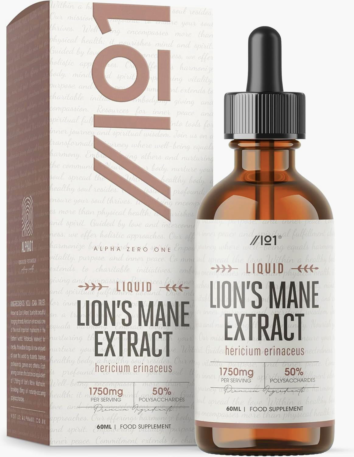 Lions Mane Drops - High Strength 50% Polysaccharide