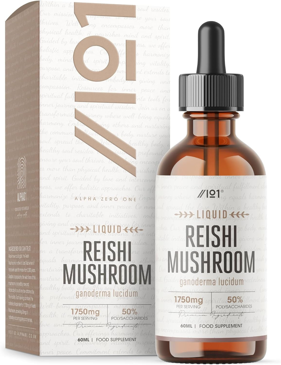 Reishi Mushroom Drops - High Strength 50% Polysaccharide