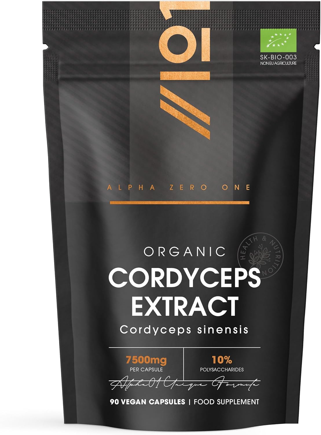 Organic Cordyceps Mushroom Extract 7500Mg – High Strength Polysaccharide